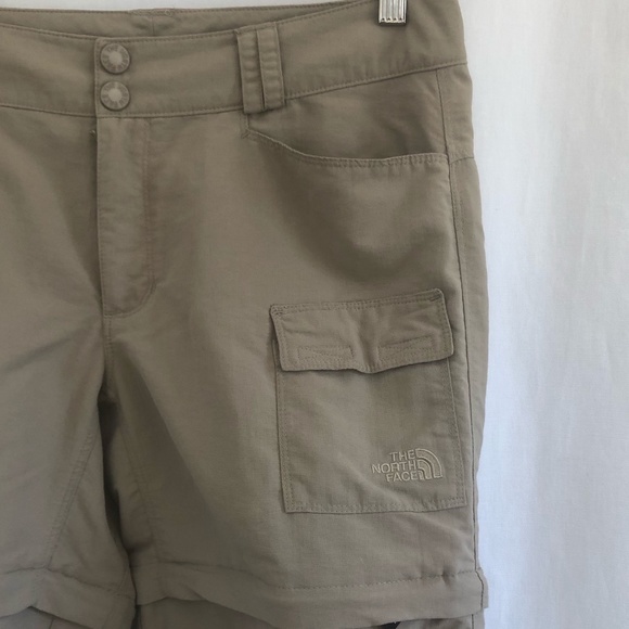 Tan North Face convertible pants. Size US 8. - Picture 2 of 13